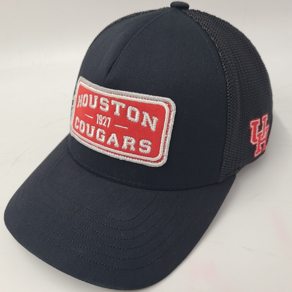 Houston Cougars Hat Fitted L-XL Hooey Black NCAA University Mesh Trucker Men